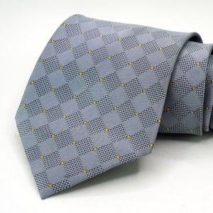 Hugo Boss Tie 100% Silk Grey Geometric Pattern